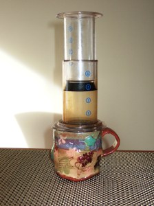 AeroPress with mug, II